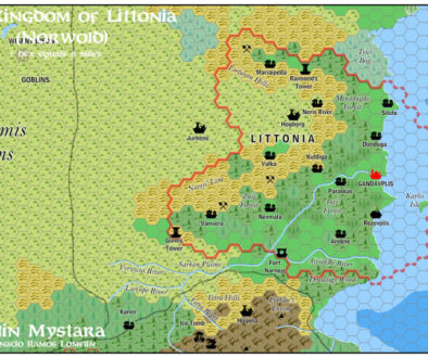 Kingdom of Littonia, 8 miles per hex by Jose Ignacio Ramos Lomelin, January 2016