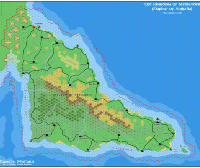 Kingdom of Meriander, 8 miles per hex by Jose Ignacio Ramos Lomelin, November 2015