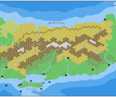 Kingdom of Qeodhar, 8 miles per hex by Jose Ignacio Ramos Lomelin, November 2015