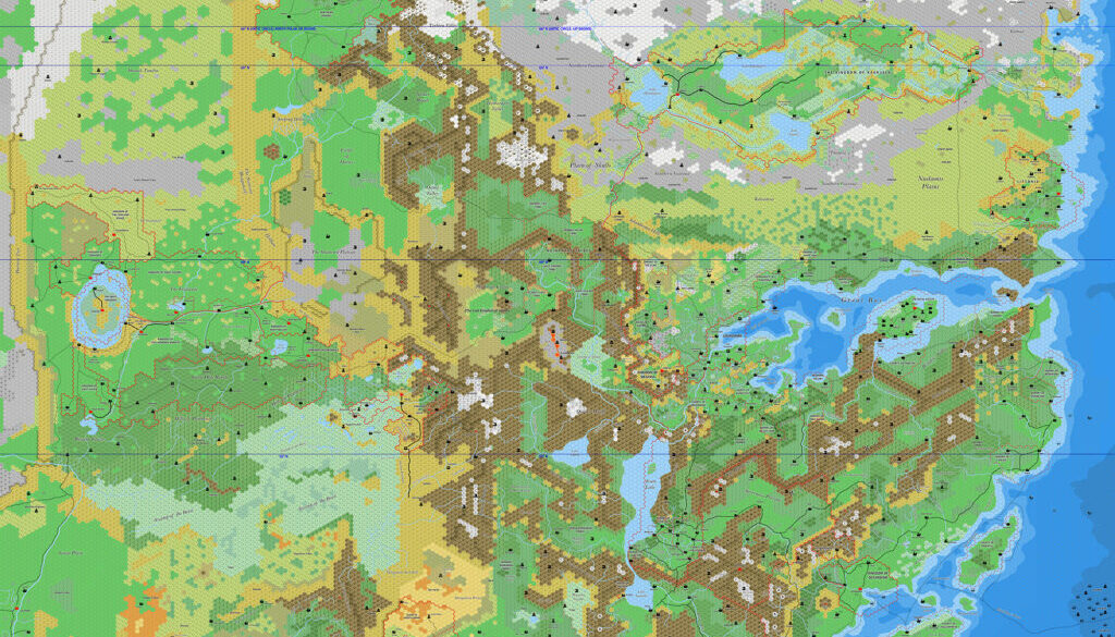Northeastern Brun, 8 miles per hex by Jose Ignacio Ramos Lomelin, December 2016 (version 3)