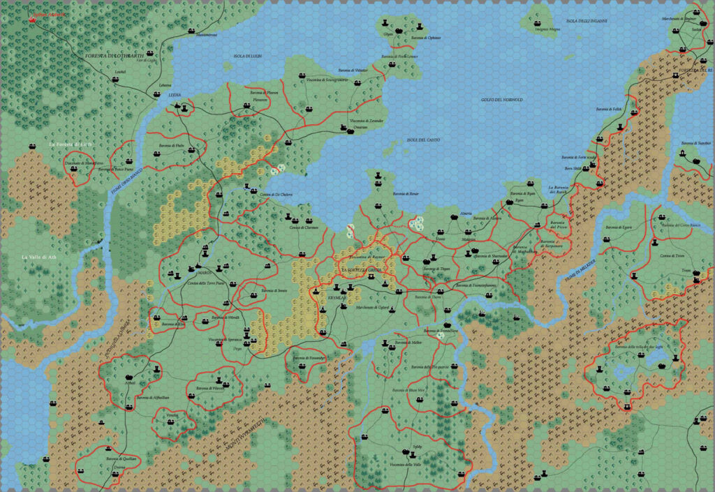 Norwold Central 1160 AC, 2.9 miles per hex by Andrea Francolini, January 2009